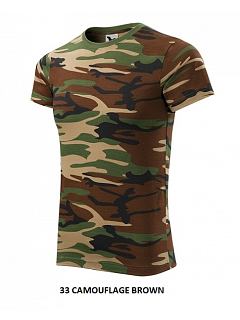 Tričko camouflage unisex 100% BA